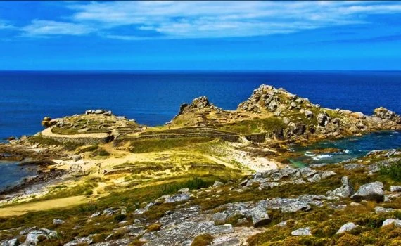 Castro de Baroña, España - Azotado por el océano Atlántico